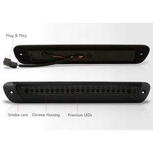 Load image into Gallery viewer, Chevrolet Colorado 2004-2012 / GMC Canyon 2004-2012 / Isuzu i-280 i-350 2006 / i-290 i-370 2007-2008 Strobe LED 3rd Brake Light Chrome Housing Smoke Len