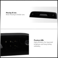 Load image into Gallery viewer, Chevrolet Silverado 1500 2014-2018 / 2500HD 3500HD 2015-2019 / GMC Sierra 1500 2014-2018 / 2500HD 3500HD 2015-2019 LED Bar 3rd Brake Light Black Housing Smoke Len (Version 2)