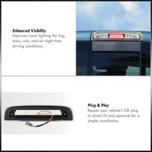 Load image into Gallery viewer, Chevrolet Silverado 1500 2014-2018 / 2500HD 3500HD 2015-2019 / GMC Sierra 1500 2014-2018 / 2500HD 3500HD 2015-2019 LED Bar 3rd Brake Light Chrome Housing Clear Len (Version 2)