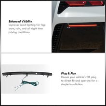 Load image into Gallery viewer, Chevrolet Corvette C7 2014-2019 Rear Red LED Reflector Light Smoke Len