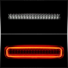 Load image into Gallery viewer, Chevrolet Silverado 1500 2014-2018 / 2500HD 3500HD 2015-2019 / GMC Sierra 1500 2014-2018 / 2500HD 3500HD 2015-2019 Strobe LED 3rd Brake Light Chrome Housing Smoke Len (Version 3)