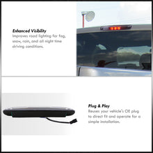 Load image into Gallery viewer, Chevrolet Silverado 1500 2007-2013 / Silverado 2500 3500 2007-2014 / GMC Sierra 1500 2007-2013 / Sierra 2500 3500 2007-2014 / Hummer H3T 2009-2010 LED 3rd Brake Light Black Housing Clear Len