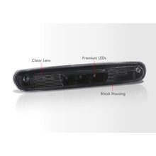 Load image into Gallery viewer, Chevrolet Silverado 1500 2007-2013 / Silverado 2500 3500 2007-2014 / GMC Sierra 1500 2007-2013 / Sierra 2500 3500 2007-2014 / Hummer H3T 2009-2010 LED 3rd Brake Light Black Housing Clear Len