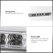 Load image into Gallery viewer, Chevrolet Silverado 1500 2007-2013 / Silverado 2500 3500 2007-2014 / GMC Sierra 1500 2007-2013 / Sierra 2500 3500 2007-2014 / Hummer H3T 2009-2010 LED 3rd Brake Light Chrome Housing Clear Len