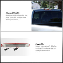 Load image into Gallery viewer, Chevrolet Silverado 1999-2006 / GMC Sierra 1999-2006 LED 3rd Brake Light Chrome Housing Red Clear Len