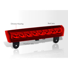 Load image into Gallery viewer, Chevrolet Suburban Tahoe 2000-2006 / GMC Yukon 2000-2006 LED 3rd Brake Light Chrome Housing Red Len (Excluding Barn Door Models)