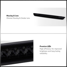 Load image into Gallery viewer, Chevrolet Suburban Tahoe 1500 2007-2014 / 2500 2007-2013 / GMC Yukon XL 1500 2007-2014 / 2500 2007-2013 LED 3rd Brake Light Chrome Housing Smoke Len