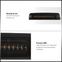 Load image into Gallery viewer, Dodge Ram 1500 2009-2018 / 1500 Classic 2019-2023 / 2500 3500 4500 5500 2010-2018 Strobe LED 3rd Brake Light Chrome Housing Smoke Len (Version 3)