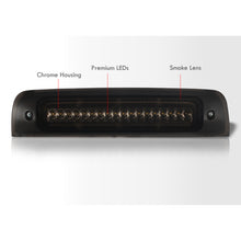 Load image into Gallery viewer, Dodge Ram 1500 2009-2018 / 1500 Classic 2019-2023 / 2500 3500 4500 5500 2010-2018 Strobe LED 3rd Brake Light Chrome Housing Smoke Len (Version 3)