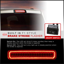 Load image into Gallery viewer, Dodge Ram 1500 2009-2018 / 1500 Classic 2019-2023 / 2500 3500 4500 5500 2010-2018 Strobe LED 3rd Brake Light Chrome Housing Smoke Len (Version 3)