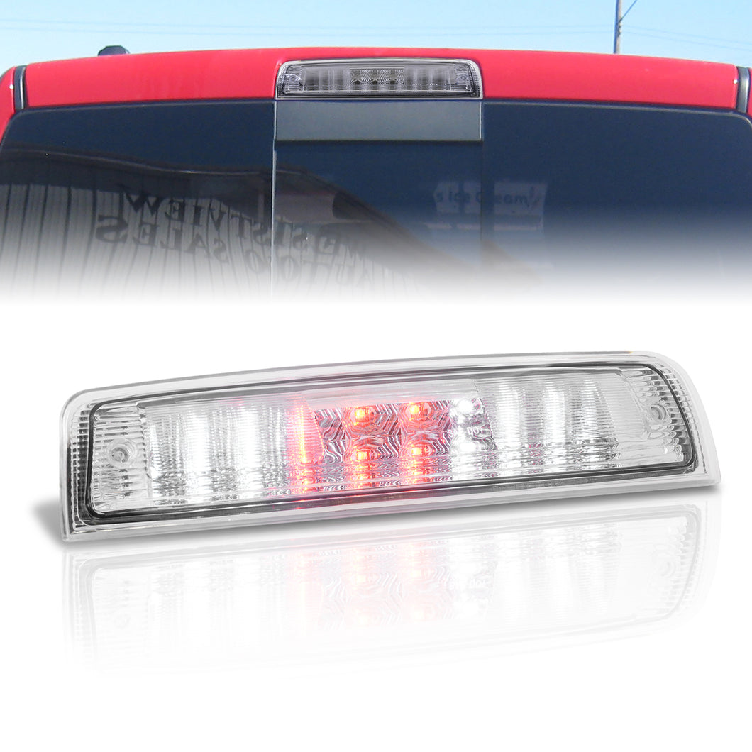 Dodge Ram 1500 2009-2018 / 2500 3500 2010-2018 LED 3rd Brake Light Chrome Housing Clear Len