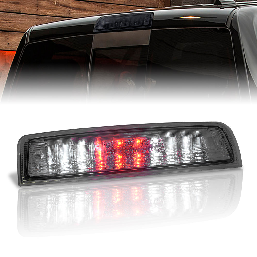 Dodge Ram 1500 2009-2018 / 2500 3500 2010-2018 LED 3rd Brake Light Chrome Housing Smoke Len