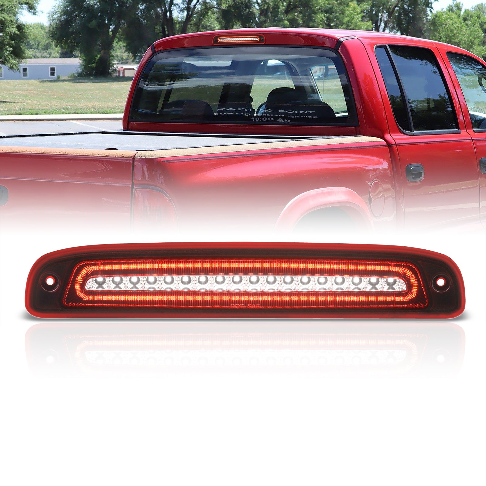 Dodge Dakota 1997-2007 Strobe LED 3rd Brake Light Chrome
