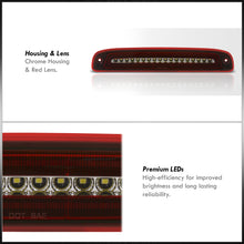 Load image into Gallery viewer, Dodge Dakota 1997-2007 Strobe LED 3rd Brake Light Chrome Housing Red Len
