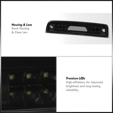 Load image into Gallery viewer, Dodge Ram 1500 2009-2010 / Dodge Ram 2500 3500 2010 / RAM 1500 2500 3500 2011-2018 LED Bar 3rd Brake Light Black Housing Clear Len (Version 2)
