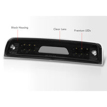 Load image into Gallery viewer, Dodge Ram 1500 2009-2010 / Dodge Ram 2500 3500 2010 / RAM 1500 2500 3500 2011-2018 LED Bar 3rd Brake Light Black Housing Clear Len (Version 2)