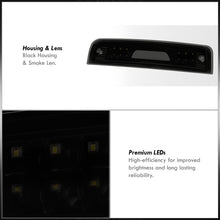 Load image into Gallery viewer, Dodge Ram 1500 2009-2010 / Dodge Ram 2500 3500 2010 / RAM 1500 2500 3500 2011-2018 LED Bar 3rd Brake Light Black Housing Smoke Len (Version 2)