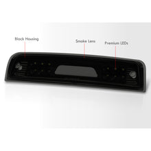 Load image into Gallery viewer, Dodge Ram 1500 2009-2010 / Dodge Ram 2500 3500 2010 / RAM 1500 2500 3500 2011-2018 LED Bar 3rd Brake Light Black Housing Smoke Len (Version 2)
