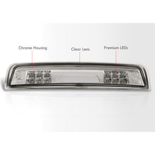 Load image into Gallery viewer, Dodge Ram 1500 2009-2010 / Dodge Ram 2500 3500 2010 / RAM 1500 2500 3500 2011-2018 LED Bar 3rd Brake Light Chrome Housing Clear Len (Version 2)