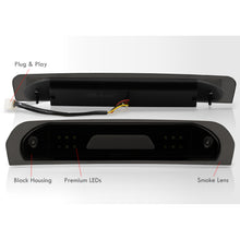 Load image into Gallery viewer, Dodge Ram 1500 2002-2008 / Dodge Ram 2500 3500 2003-2009 LED Bar 3rd Brake Light Black Housing Smoke Len (Version 2)