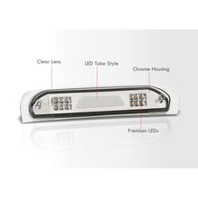 Load image into Gallery viewer, Dodge Ram 1500 2002-2008 / Dodge Ram 2500 3500 2003-2009 LED Bar 3rd Brake Light Chrome Housing Clear Len (Version 2)