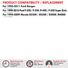 Load image into Gallery viewer, Ford F250 F350 F450 Super Duty Models 1999-2016 / Ford Ranger 1993-2011 / Mazda B2300 B2500 B300 B400 1995-2003 Strobe LED 3rd Brake Light Chrome Housing Red Len (Version 3)