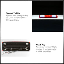 Load image into Gallery viewer, Ford F150 2004-2008 / Lobo 2004-2008 / Explorer Sport Trac 2007-2010 / Lincoln Mark LT 2006-2008 LED 3rd Brake Light Chrome Housing Red Len