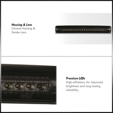 Load image into Gallery viewer, Ford F150 1997-2003 / F250 1997-1999 / Excursion 2000-2005 Strobe LED 3rd Brake Light Chrome Housing Smoke Len (Version 3)