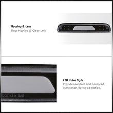 Load image into Gallery viewer, Ford F250 F350 F450 (Super Duty Models Only) 1999-2016 / Ford Ranger 1993-2011 / Mazda B2300 B2500 B300 B400 1995-2003 LED Bar 3rd Brake Light Black Housing Clear Len (Version 2)
