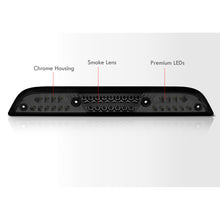 Load image into Gallery viewer, Ford F150 2015-2020 / F250 F350 F450 Super Duty 2017-2022 / Ranger 2019-2023 Strobe LED 3rd Brake Light Chrome Housing Smoke Len (Excluding Raptor Models)