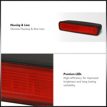 Load image into Gallery viewer, Jeep Wrangler JL 2018-2024 LED 3rd Brake Light With Relocation Kit Chrome Housing Red Len