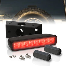 Load image into Gallery viewer, Jeep Wrangler JL 2018-2024 LED 3rd Brake Light With Relocation Kit Chrome Housing Smoke Len