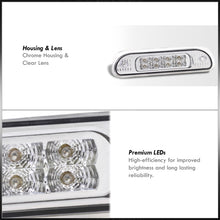 Load image into Gallery viewer, Jeep Grand Cherokee 1999-2004 LED 3rd Brake Light Chrome Housing Clear Len