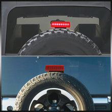 Load image into Gallery viewer, Jeep Wrangler JK 2007-2017 LED 3rd Brake Light With Spare Tire Relocation Kit Chrome Housing Red Len