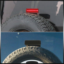 Load image into Gallery viewer, Jeep Wrangler JK 2007-2017 LED 3rd Brake Light With Spare Tire Relocation Kit Chrome Housing Smoke Len