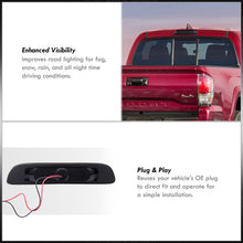 Load image into Gallery viewer, Toyota Tacoma 1995-2015 LED 3rd Brake Light Black Housing Clear Len