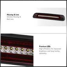 Load image into Gallery viewer, Toyota Tundra 2000-2006 Strobe LED 3rd Brake Light Chrome Housing Red Len
