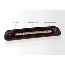 Load image into Gallery viewer, Toyota Tundra 2000-2006 Strobe LED 3rd Brake Light Chrome Housing Red Len