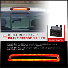 Load image into Gallery viewer, Toyota Tundra 2000-2006 Strobe LED 3rd Brake Light Chrome Housing Red Len