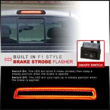 Load image into Gallery viewer, Toyota Tundra 2000-2006 Strobe LED 3rd Brake Light Chrome Housing Smoke Len