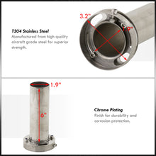 Load image into Gallery viewer, Universal 3.5" N1 Catback Exhaust Muffler Tip Adjustable Silencer