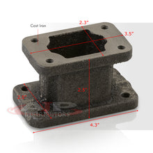 Load image into Gallery viewer, Universal T3 / T4 to T25 / T28 Cast Iron Turbo Conversion Adapter Flange