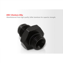 Load image into Gallery viewer, ORB-6 O-ring Boss AN6 6AN to AN6 6AN Male Adapter Fitting Black