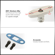Load image into Gallery viewer, Universal GT40 GT55 5/8" NPT Turbo Oil Feed Line Flange
