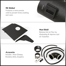 Load image into Gallery viewer, Chevrolet Camaro 6.2L V8 2010-2015 Cold Air Intake Black + Heat Shield