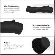 Load image into Gallery viewer, Ford Mustang 4.6L V8 2005-2009 Cold Air Intake Black + Heat Shield