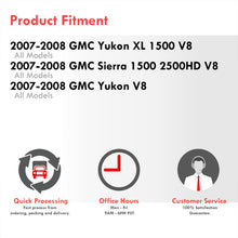 Load image into Gallery viewer, Chevrolet Silverado 1500 2007-2008 / Avalanche 2007-2008 / Suburban 2500 2007-2008 / Tahoe 2007-2008 / Cadillac Escalade 2007-2008 / GMC Sierra 1500 2007-2008 / Yukon XL 2007-2008 4.8L 5.3L 6.0L V8 Cold Air Intake Black + Heat Shield