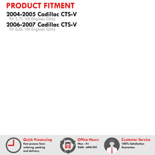 Load image into Gallery viewer, Cadillac CTS-V 5.7L V8 2004-2005 / CTS-V 6.0L V8 2006-2007 Cold Air Intake Black + Heat Shield