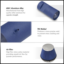 Load image into Gallery viewer, Cadillac CTS-V 5.7L V8 2004-2005 / CTS-V 6.0L V8 2006-2007 Cold Air Intake Blue + Heat Shield