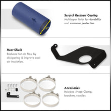 Load image into Gallery viewer, Cadillac CTS-V 5.7L V8 2004-2005 / CTS-V 6.0L V8 2006-2007 Cold Air Intake Blue + Heat Shield